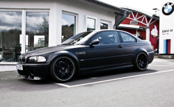 fullthrottleauto:  BMW E46 M3 matt black