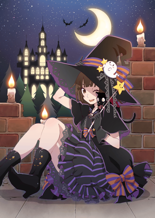 freusan: Ononoki and Nadeko’s Halloween outfits from Monogatari Puc Puc!I actually had to extr