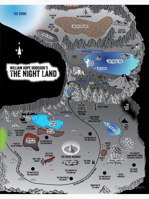 Maps of William Hope Hodgson’s The Nightland 