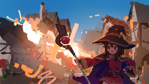 redidoodles: megumin + extra story