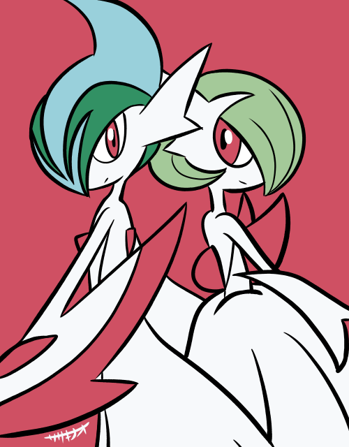 Pokemon gallade y gardevoir