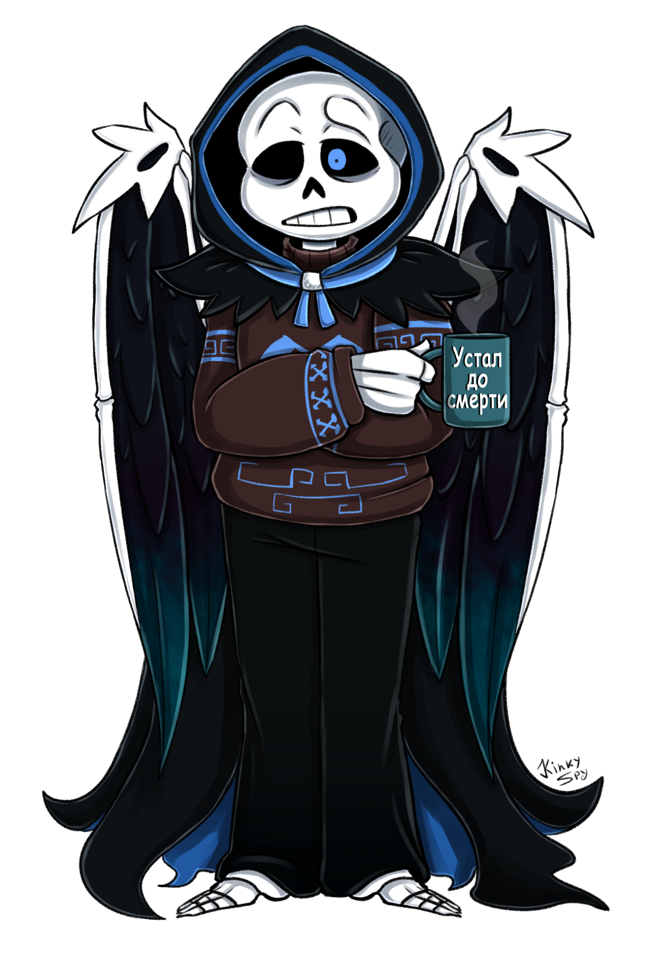 Maru (comms opens) on X: Reaper ~ #Reaper #Sans #reapertale