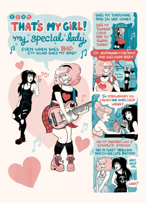 kathmachine:It’s a new Band Vs Band page, FINALLY, in which: a sweet girlfriend serenade? Or at leas