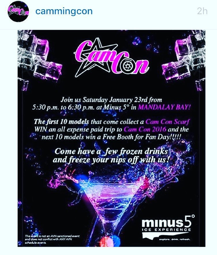 Ladies don&rsquo;t forget. TODAY 5:30 join @cammingcon @staceyhavoc for drinks.