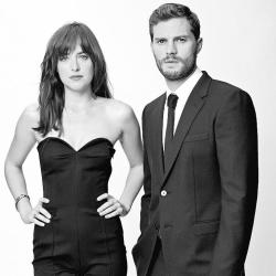 djohnsondaily:New outtake of Dakota Johnson and Jamie Dornan (x)