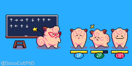 Don’t forget the instructions on the chalkboard! Being a dancing Clefairy is tough work.