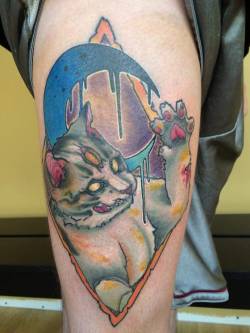 1337tattoos:  catcatoo done bysubmitted by Austin