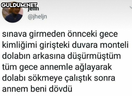 jelin @jheljn sınava...