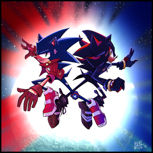 MY LATE CONTRIBUTION to Sonic’s 28th BIRTHDAY / ANNIVERSARY. I mashed it together with Shadow’s 18th