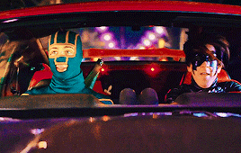 celebritiesandmovies:Kick-Ass (2010)Who the fuck are you supposed to be? The green condom? You know 