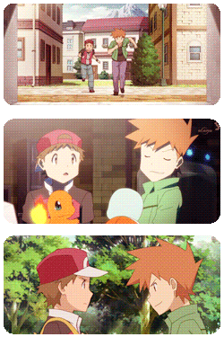 catiacchi:  Red &amp; Green in Pokemon Origins 