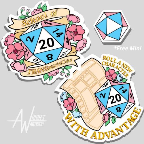 magicalshopping: ♡ Pride D20 Sticker - x // x // x // x // x // x // x // x ♡