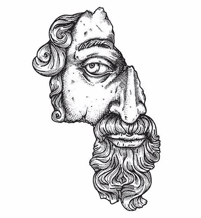 Statue Greek God Tattoo | Remington Tattoo Parlor