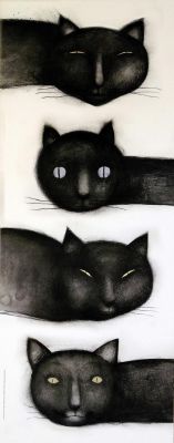 kittehkats:  ilustración de (illustration by) Ana Juan 