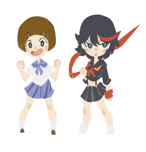 Have some kill la kill stickers! bluh I’ve been so inactive OTL&hellip;working on my very first cosp