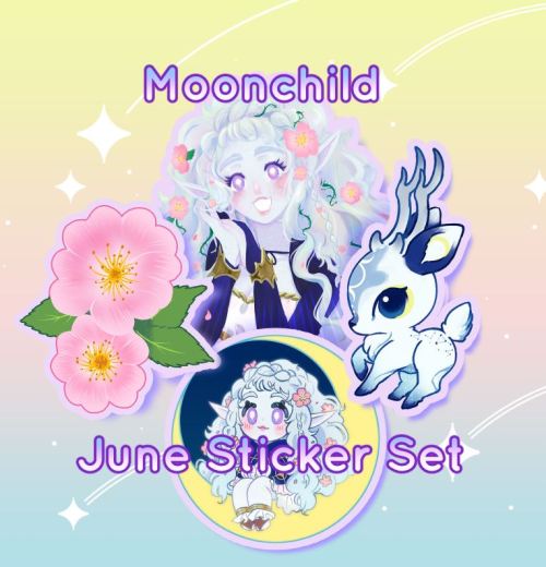 Moonchild: Briar Dawn sticker set + digital rewards will be available for June patrons! Join before 