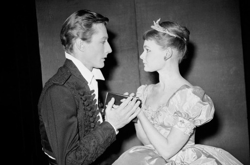 fuckyeahdench: Judi Dench and John Neville as Ophelia and Hamlet (Old Vic 1957)