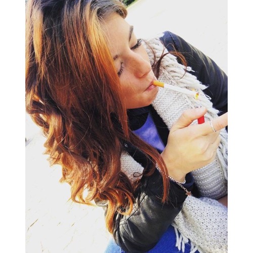 sexysmokingbabes: light it….  Hot