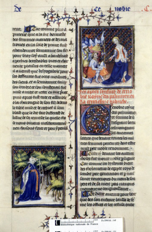 Illustrations from a 15th century “De mulieribus claris” manuscript, 1403