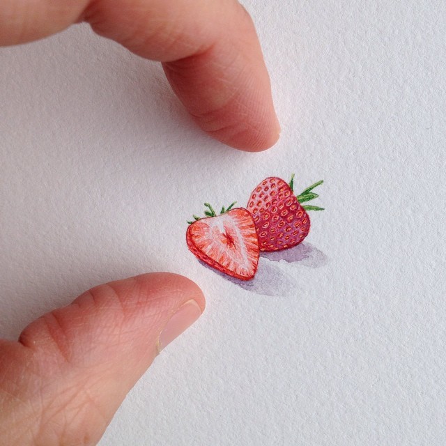 culturenlifestyle:  Adorable Miniature Illustrations by Brooke Rothshank Miniature