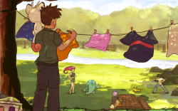 jellyfilledriceballs:  laundry day 