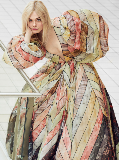 flawlessbeautyqueens: Elle Fanning photographed by Pamela Hanson for InStyle (2019)