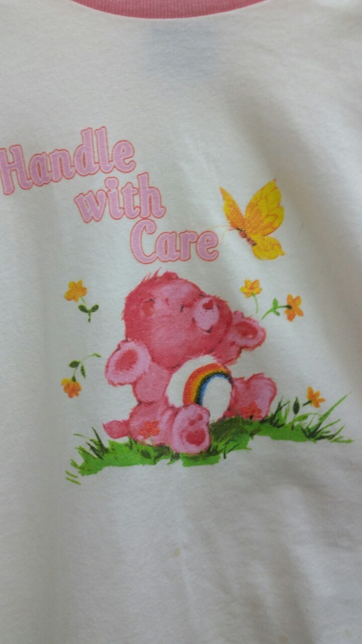 askformynewurlifyouwant:  look at this cute care bear t-shirt i found at goodwill!!