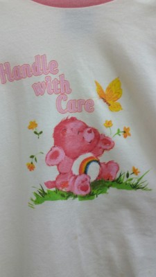 askformynewurlifyouwant:  look at this cute care bear t-shirt i found at goodwill!! 💖 🌈 
