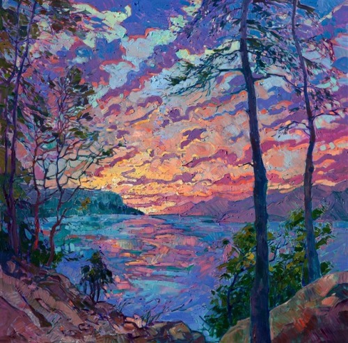 Art by Erin Hanson (click to enlarge)1. Discovery2. Embroidered Light3. Emerald Hills4. Evening Prim