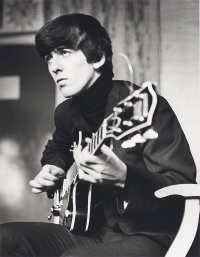 thedissenters:George Harrison at ATV’s Elstree Studio Centre in Borehamwood, England | 2 December 1963 © Dezo Hoffmann