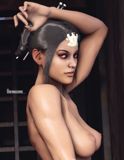 ubermachineworks:  Boy, sheâ€™s hot.Full Set * here *Princess Kitana by Red Menace