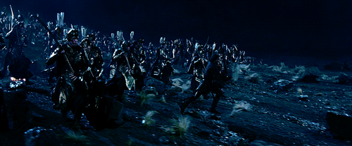 thingols:Thorin and Aragorn leading the charges to battle