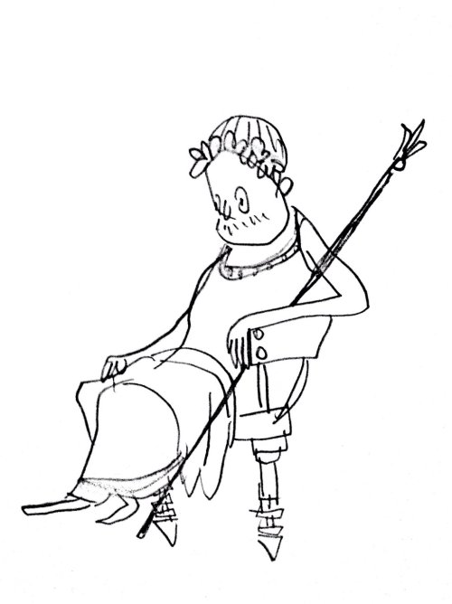 ancient-rome-au:some doodles (”Ancient Person #1… #2… #3… #4…. #5&