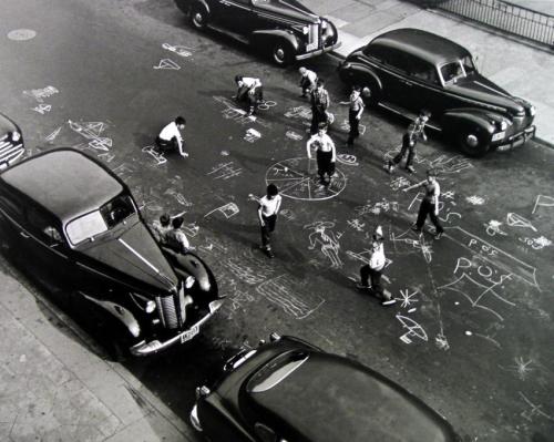  Chalk Games, 1950 by Arthur Leipzig (Brooklyn, porn pictures