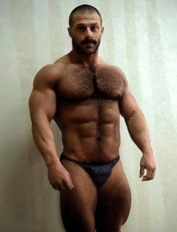 Handsome, hairy, sexy and so dam muscular