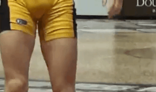scooterchi:  wrestleman199:  app state wrestler packing one hell of a bulge in his