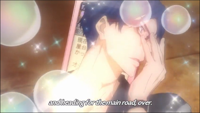 Rei and Nagisa playing detectives haha look at themm so much sparkling