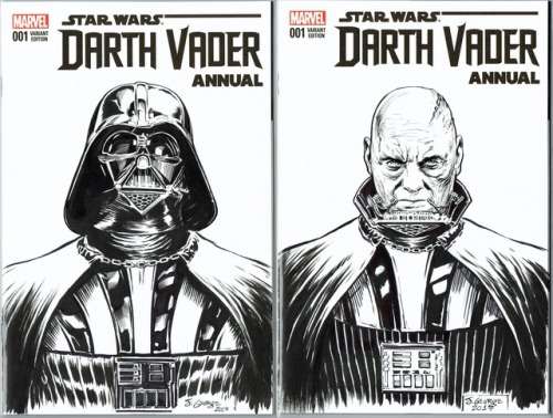 joshgeorge777: joshgeorge777: sketch covers of Darth Vader I listed these on eBay if anyone is inter