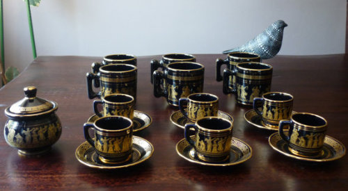 yourcoffeeguru: Vintage Greek coffee set //  SheDidItOnPurpose