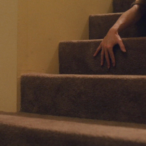 withoneeye:She was going up the stairs. Those stairs, right there.