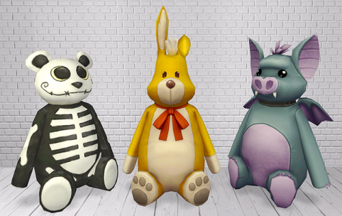 stuffed animals and egg from ts4.Download @ SFS.