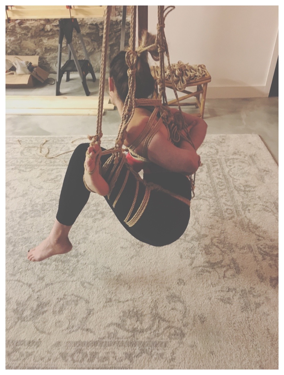 kissmedeadlydoll:  Pretzel-Time w/ @mildredpierceishere  Photo &amp; Rope by
