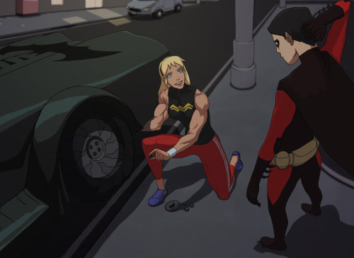 XXX bigmusclegirlfan: So Young Justice is getting photo