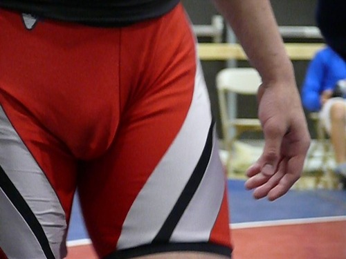 mysportyboy2:  Wrestler grabbing enormous bulge!!! Follow the Hottest sportsmen…. http://mysportyboy2.tumblr.com/