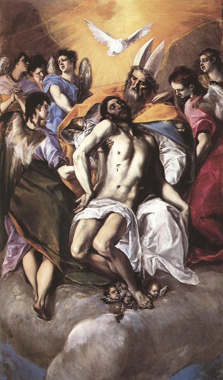 The Holy Trinity, 1577, El GrecoMedium: oil,canvas