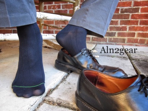 Just some navy wide rib OTC Burlington socks today guys.  More pics at  Aln2gear-9-5.tumblr.com