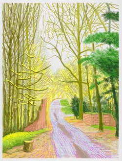 fuckyeahdavidhockney:  The Arrival of Spring in Woldgate, East Yorkshire in 2011  IPad drawings printed on paper, edition of 25