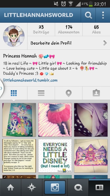 In case anyone of you has instagram & wants to follow me :)  @littlehannahsworld 274 followers -