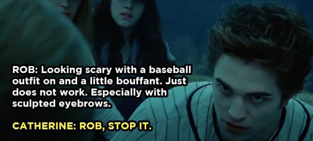 xslytherin:Robert Pattinson’s commentary in Twilight is hilarious 