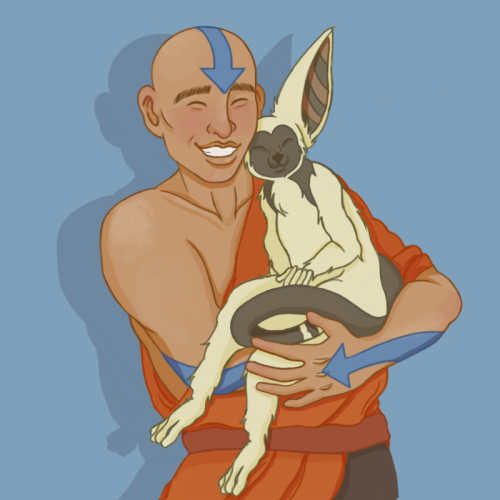 Kyoshisgf:    [Id: A Semi-Realistic, Colored, Digital Drawing Of An Older Aang And